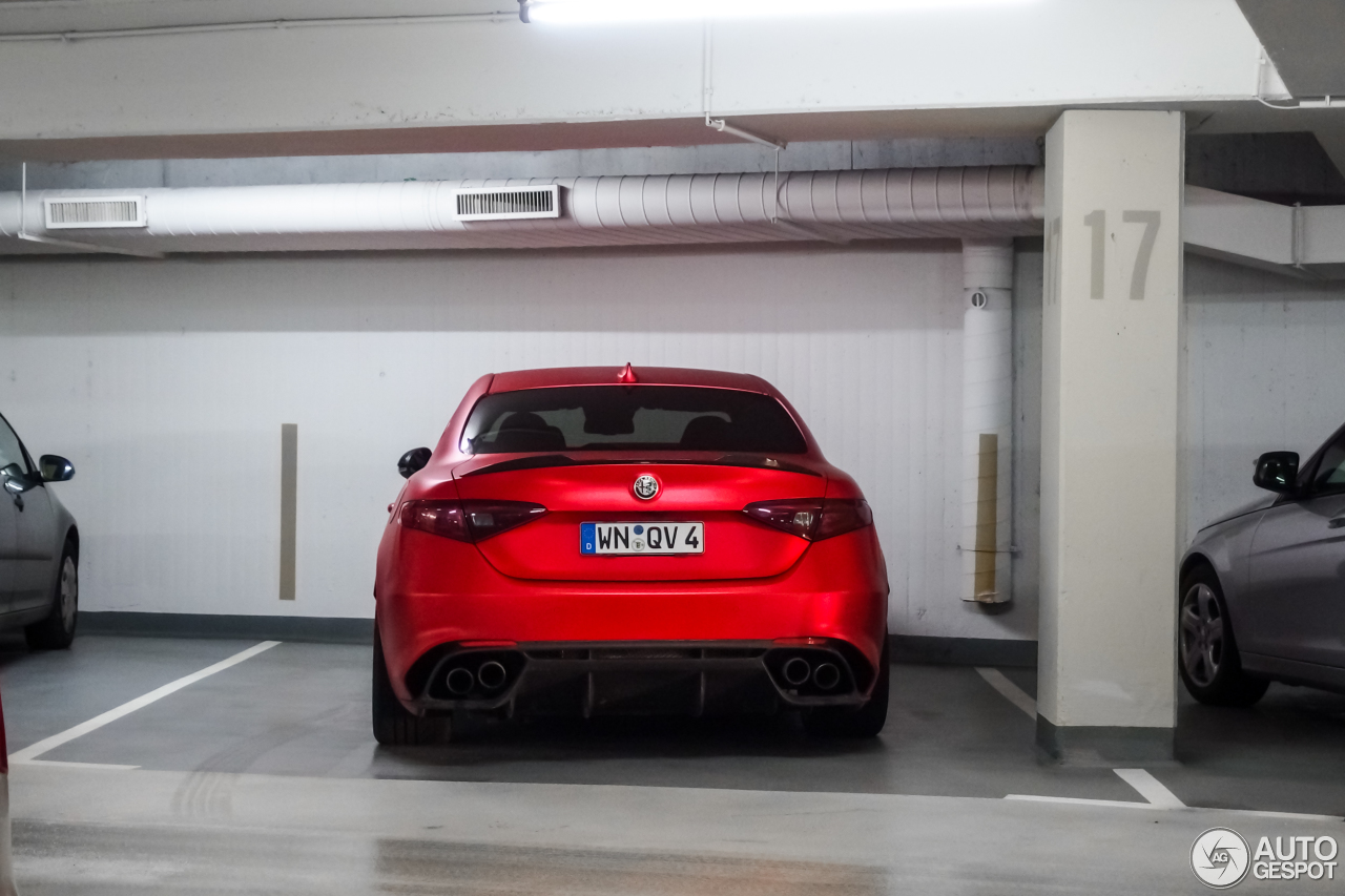 alfa-giulia-qv-matte-red-spotted-2 Is Matte Red Alfa Romeo Giulia Quadrifoglio Awesome Or What?
