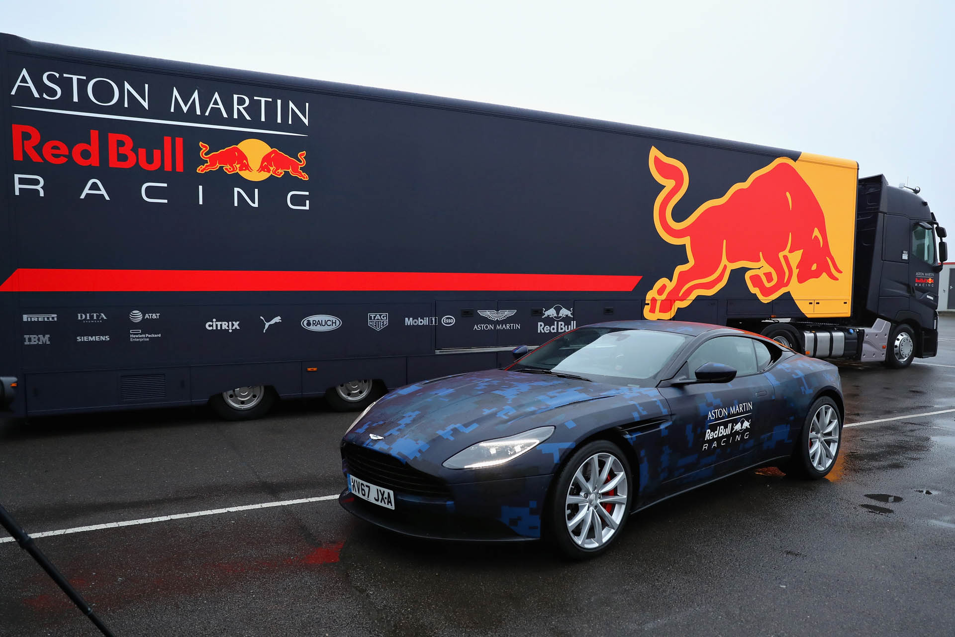 Aston Martin Red Bull Racing RB14 Special Edition livery Aston Martin DB11 Looks Boss In Red Bull’s Special Livery