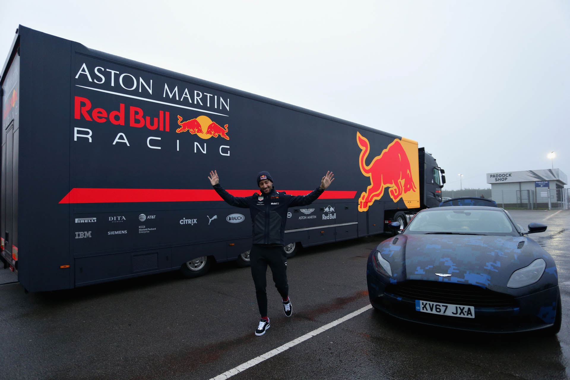 Aston Martin Red Bull Racing RB14 Special Edition livery Aston Martin DB11 Looks Boss In Red Bull’s Special Livery