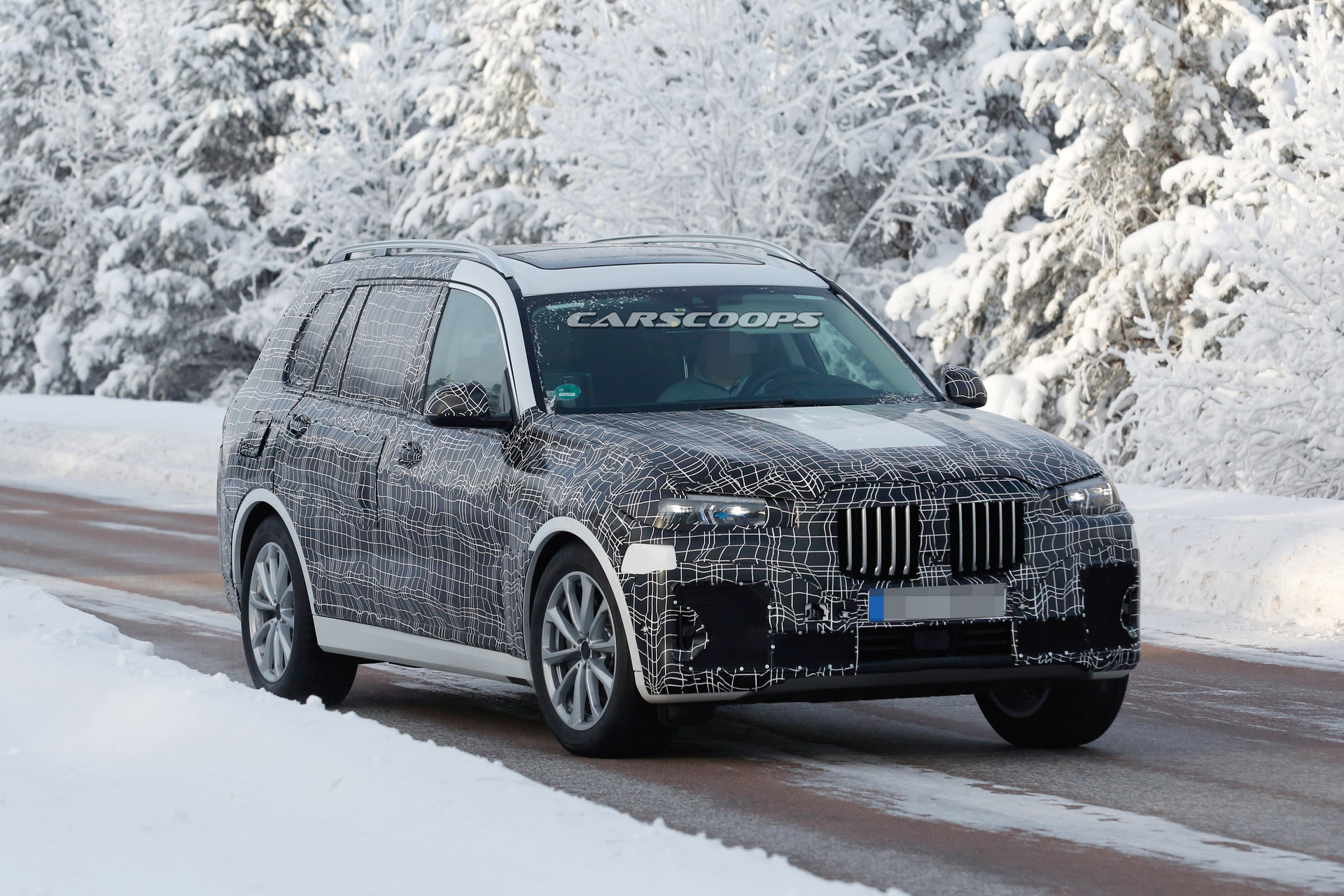 bmw-x7-prototype-less-camo-2 2019 BMW X7 Striptease Continues, Merc’s GLS Might Need To Worry