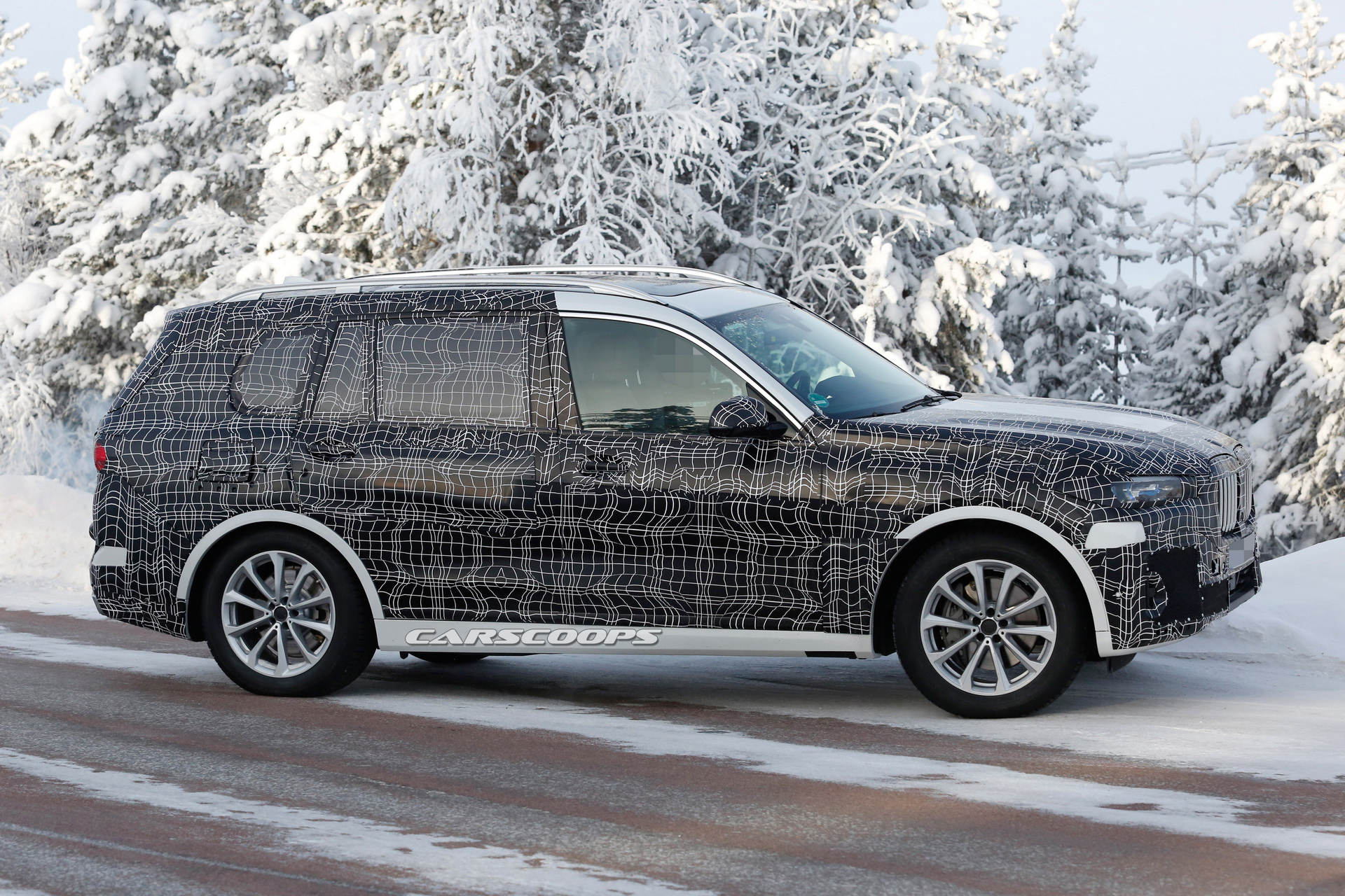 bmw-x7-prototype-less-camo-4 2019 BMW X7 Striptease Continues, Merc’s GLS Might Need To Worry