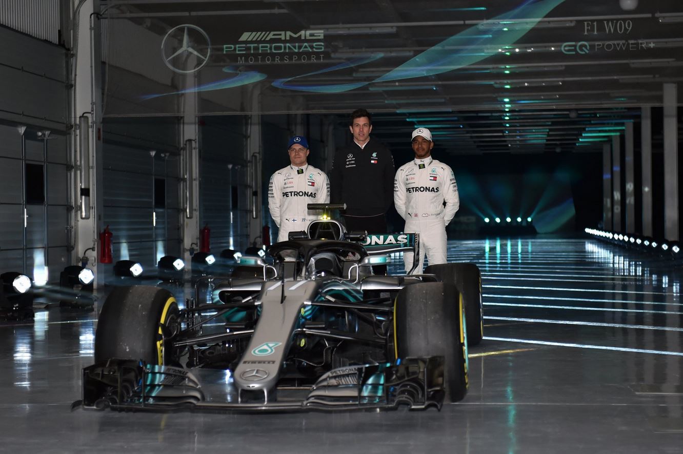 f1-mercedes-unveils-2018-car-6 Mercedes-AMG Unveils F1 W09 EQ Power+ Race Car For 2018 Season
