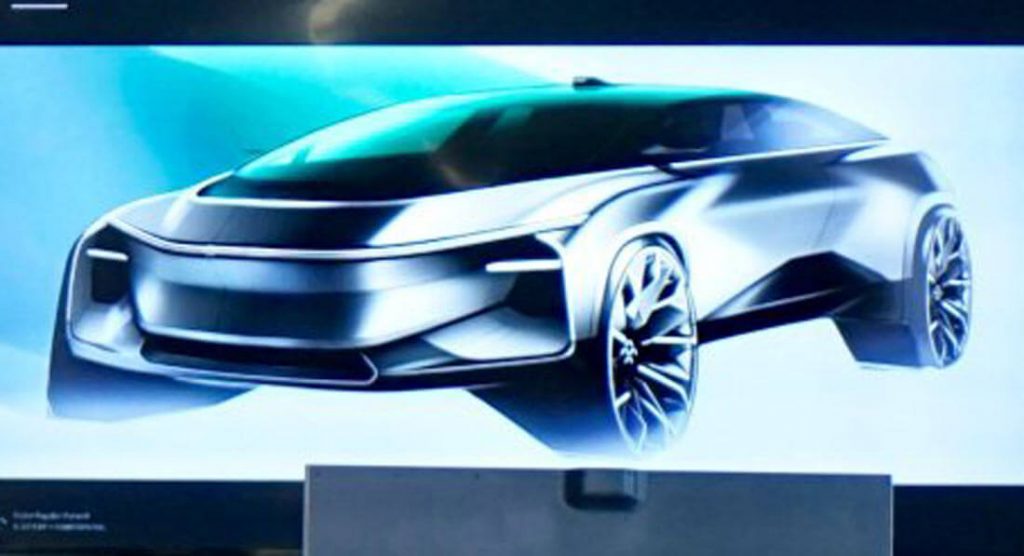  New Faraday Future Small SUV Previewed In Official Sketch