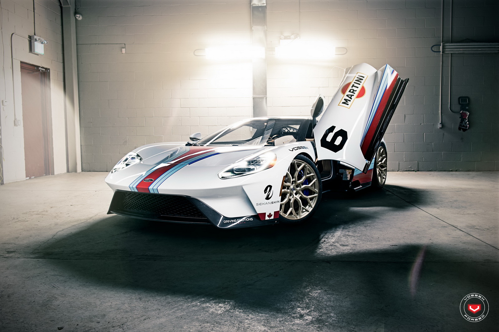 ford-gt-martini-livery-vossen-wheels-2 Ford GT With Martini Livery And Vossen Wheels Is Pure Automotive P@rn
