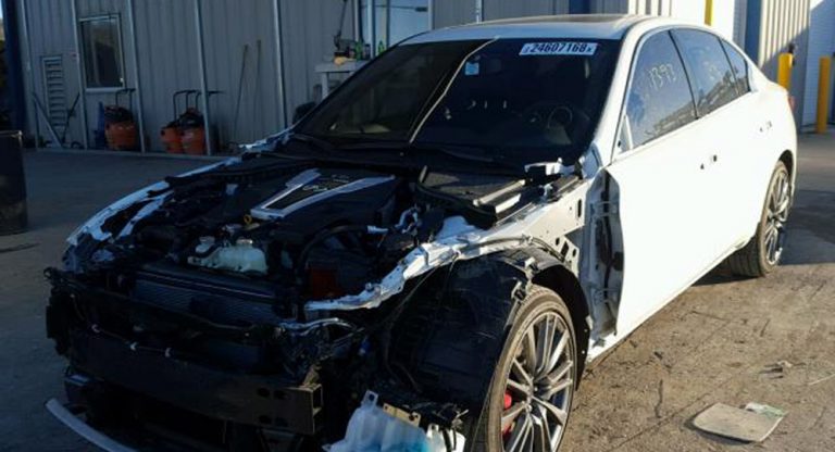 How Much Would You Pay For This Crashed 2018MY Infiniti Q50 Red Sport 