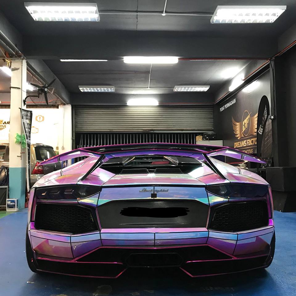 lambo-aventador-hologram-wrap-8 Hologram Wrap Makes This Tuned Aventador Look Like An Animation