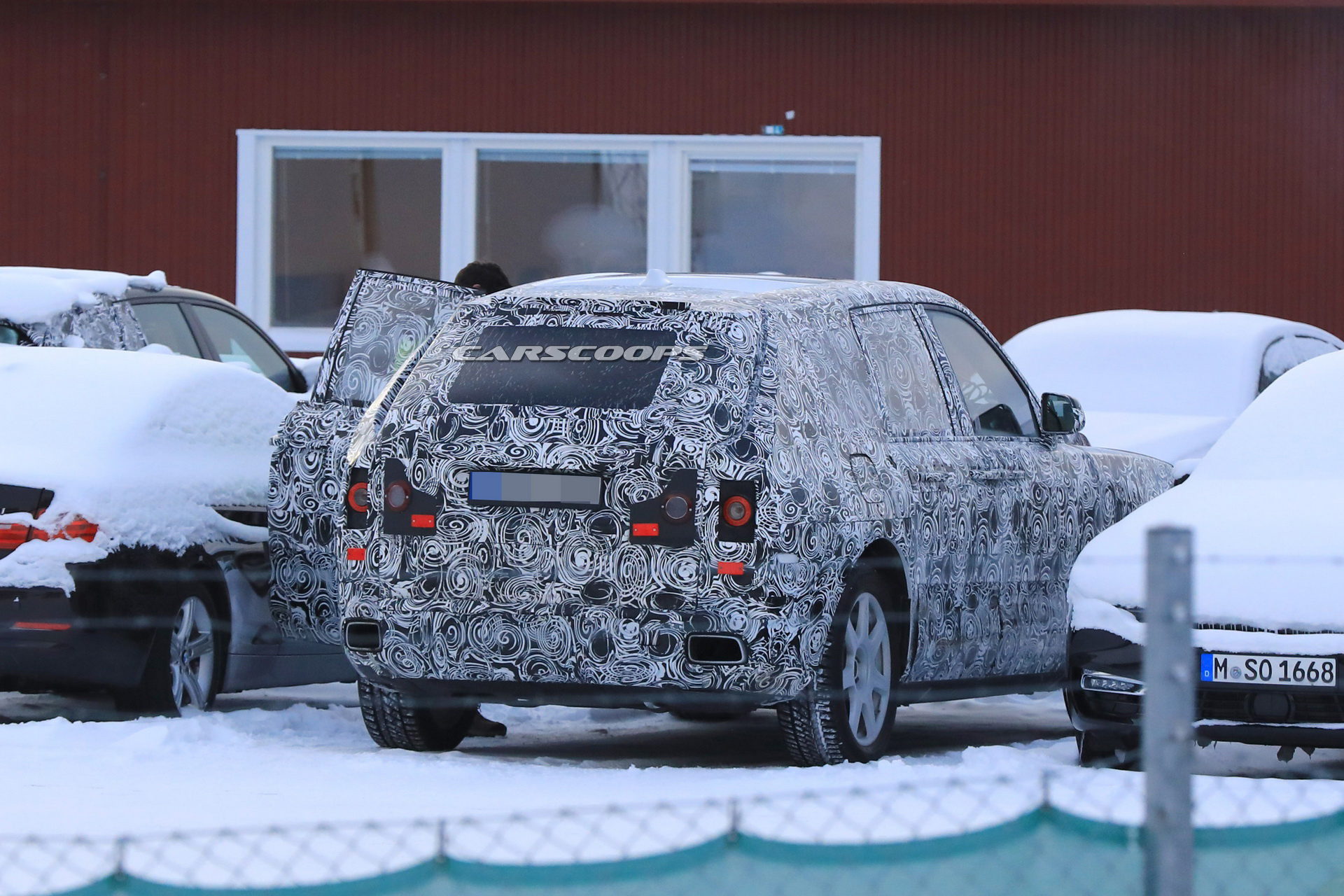 rolls-cullinan-open-doors-spy-2 Rolls-Royce Cullinan SUV Prototype Opens Up Its Suicide Doors