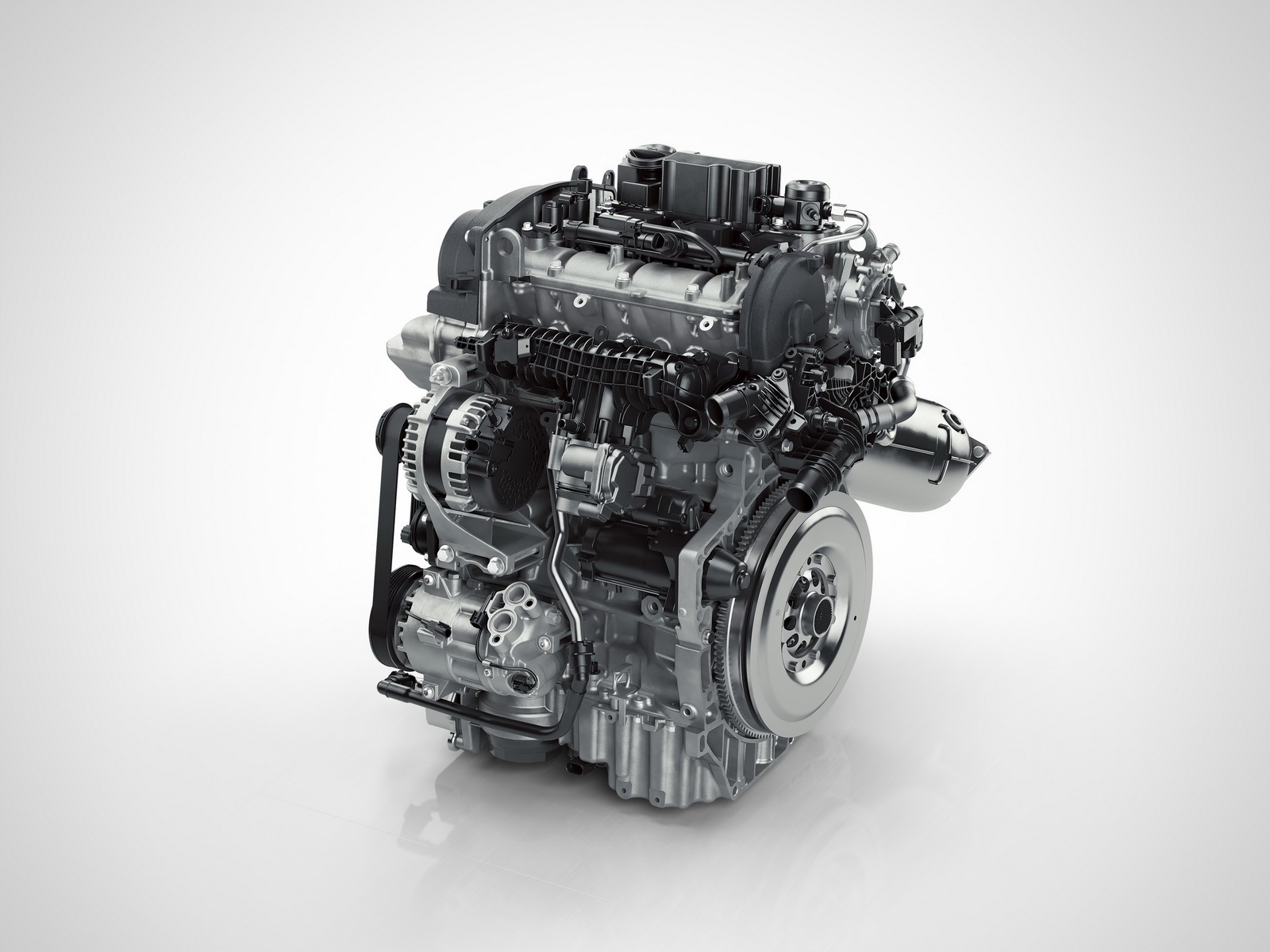 Drive-E 3-cylinder Petrol engine front XC40 Debuts Volvo’s First-Ever Three-Cylinder Engine, Hybridized And EV Models To Follow