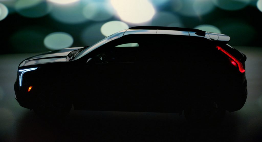 2018-cadillac-xt4-teaser-opening 2019 Cadillac XT4: First Look At GM’s BMW X1 And Mercedes GLA Competitor