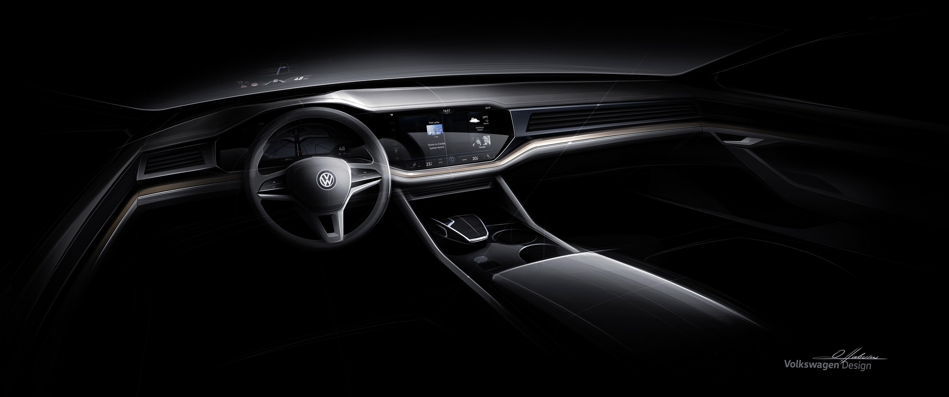 2019-VW-Touareg-58 2019 VW Touareg Is Bigger, Lighter And Packs A Massive Display Inside