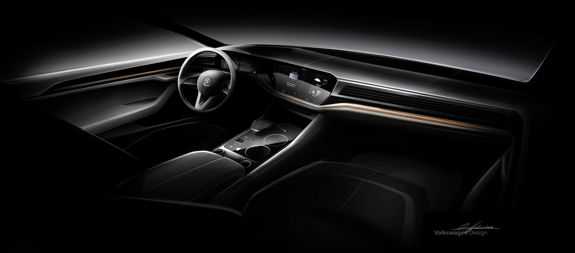 2019-VW-Touareg-59 2019 VW Touareg Is Bigger, Lighter And Packs A Massive Display Inside