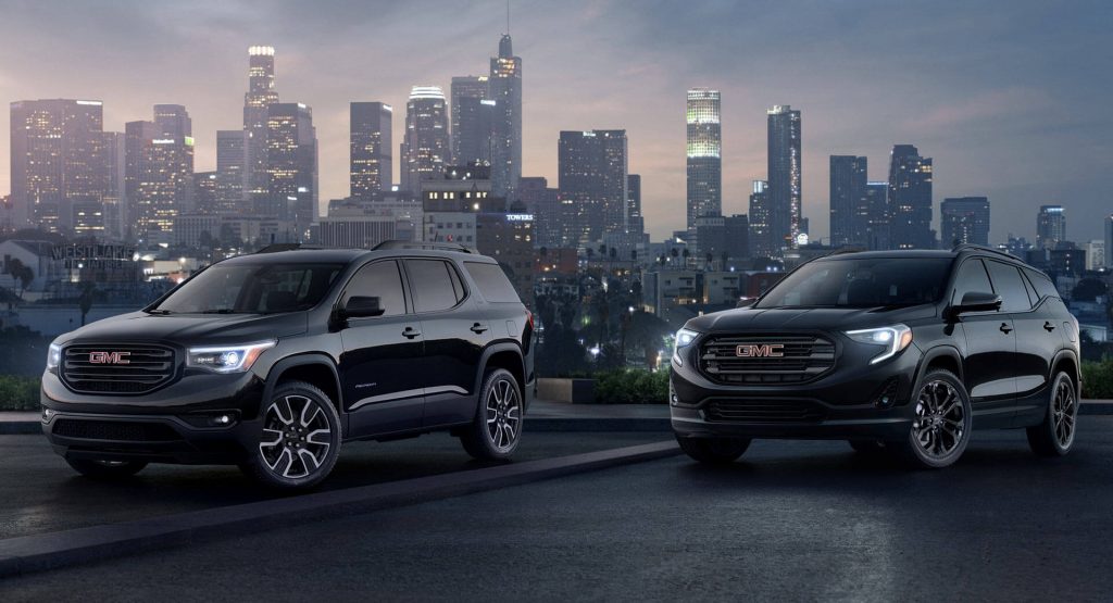 GMC Acadia & Terrain Black Edition GMC Launches 2019 Terrain And Acadia Black Edition Models