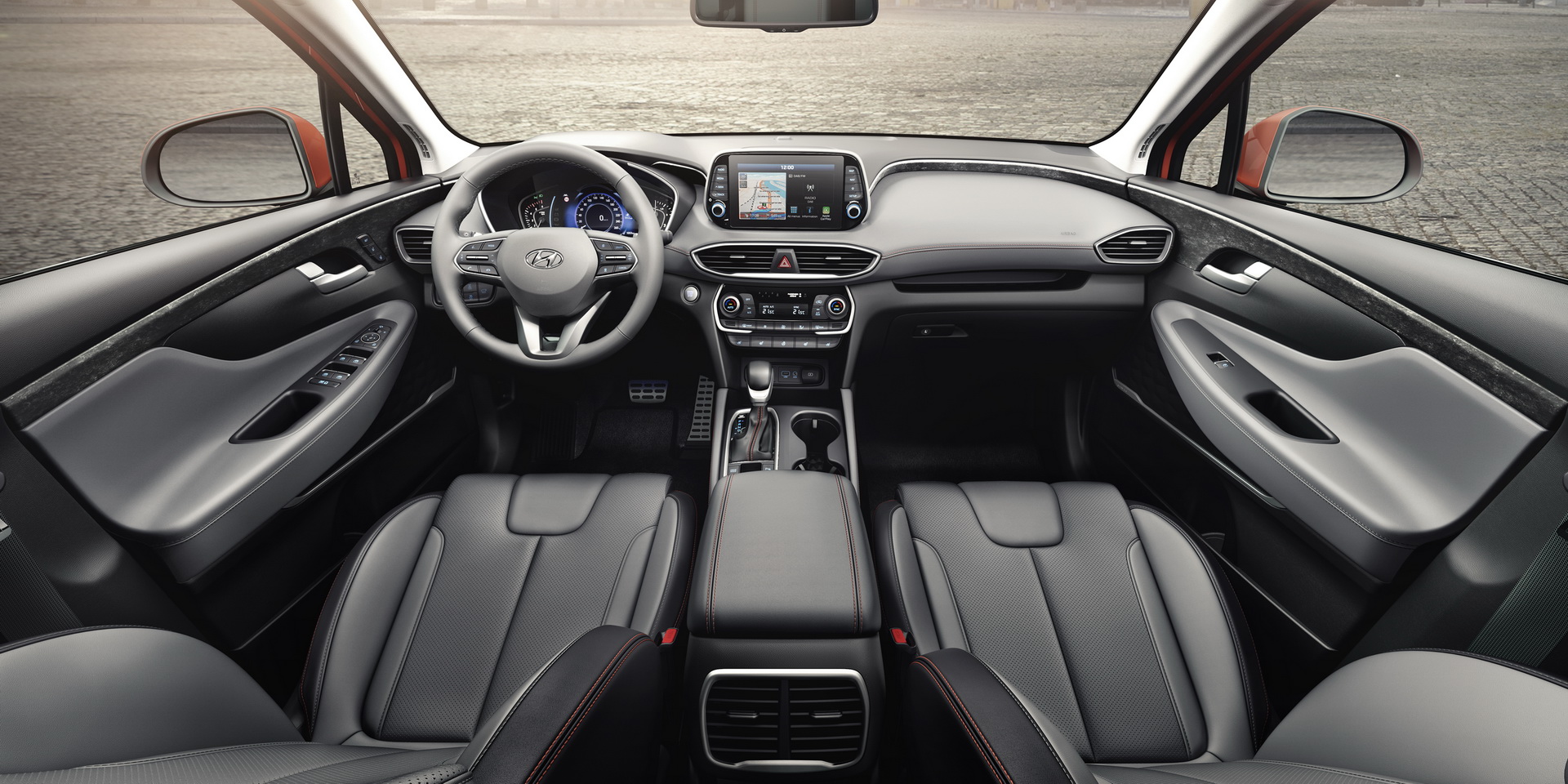 2019-hyundai-santa-fe-36 Hyundai Confirms New Santa Fe Hybrid And PHEV In Geneva