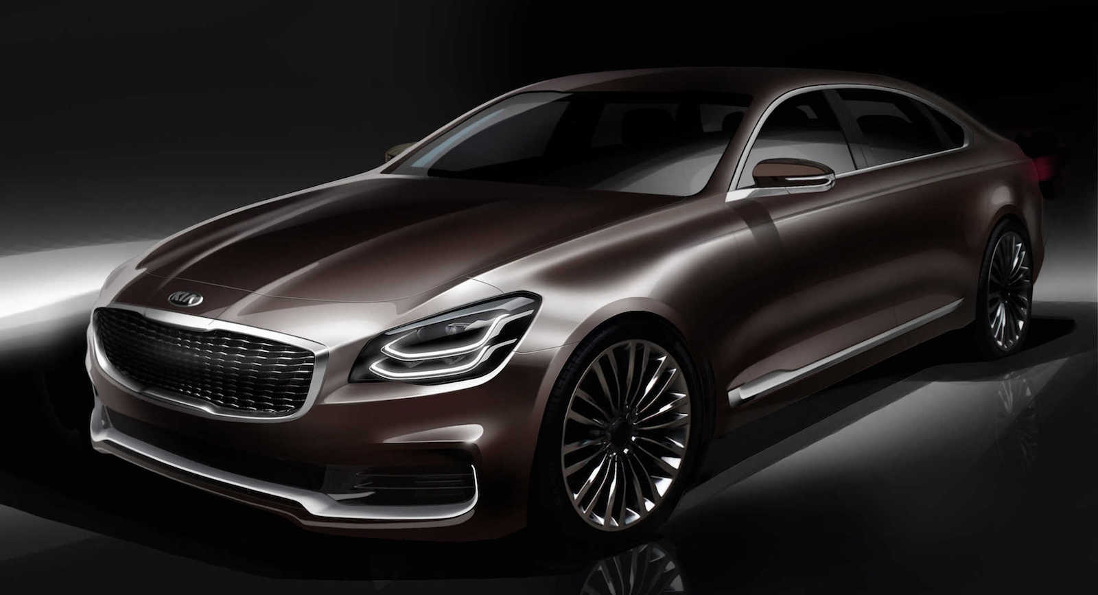 2019 Kia K900 Interior Sketched Out In Official Teaser