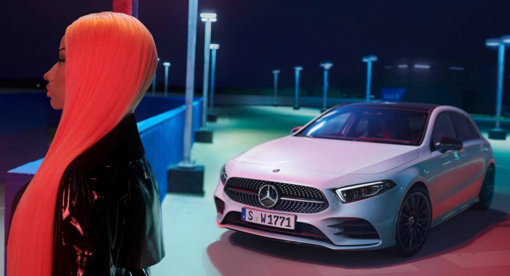  Nicki Minaj Hops Into The Mercedes A-Class For New Campaign
