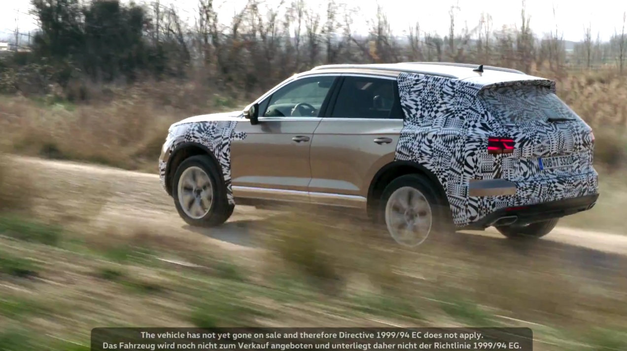 2019-vw-touareg-21 2019 VW Touareg Shows Some Skin In New Teaser Video