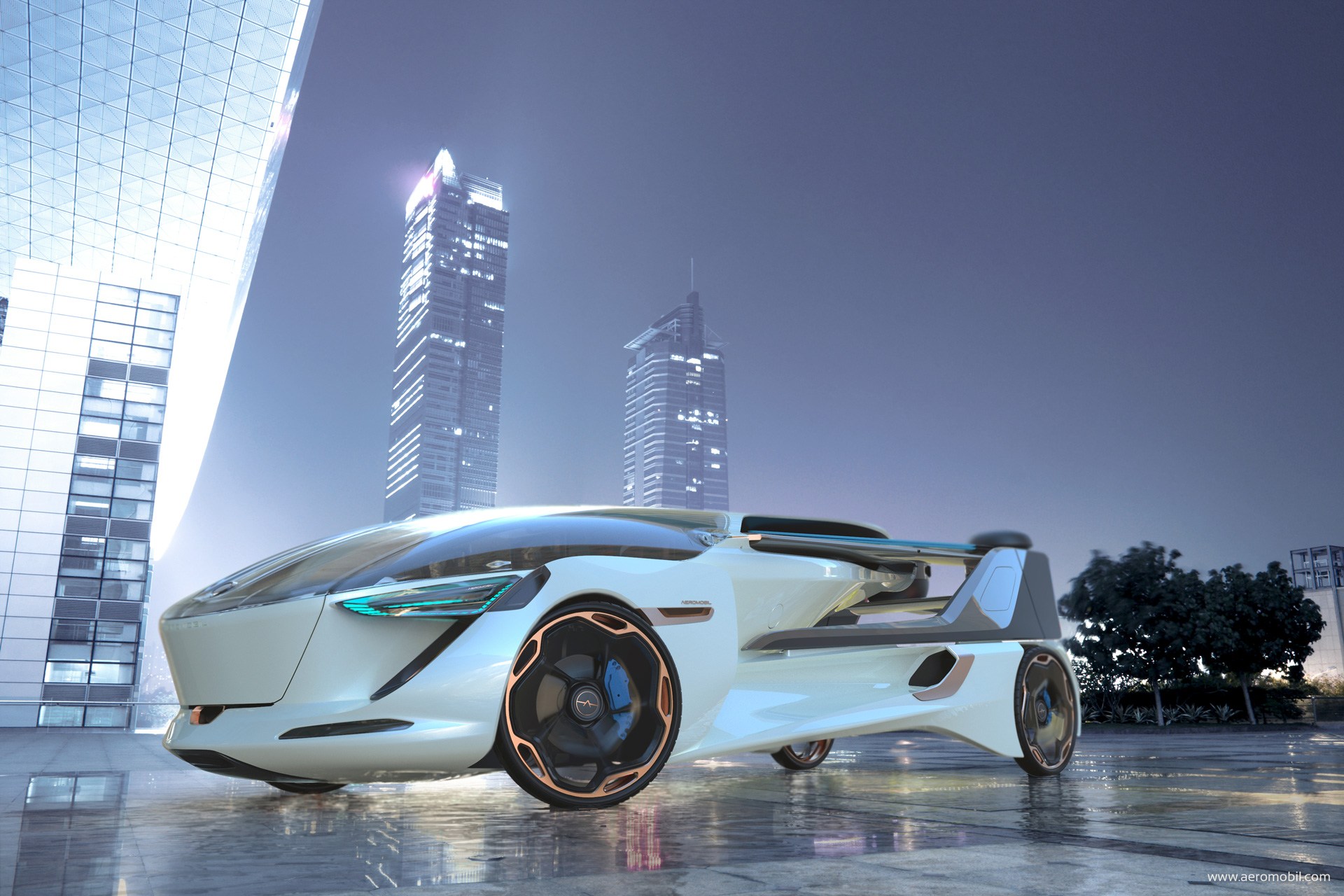 AeroMobil-5 AeroMobil 5.0 VTOL Flying Car Concept Touches Down From The Future