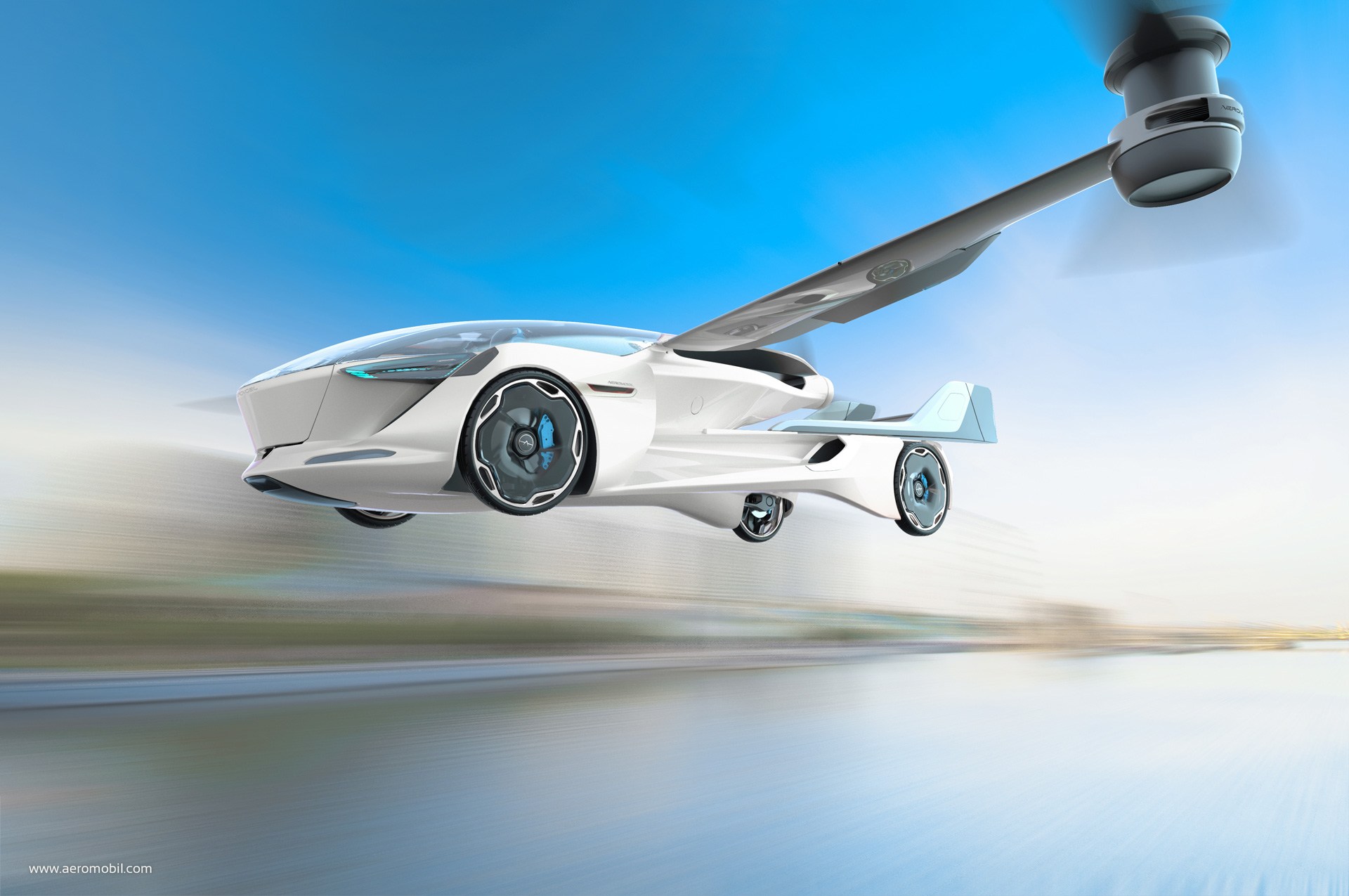 AeroMobil-5 AeroMobil 5.0 VTOL Flying Car Concept Touches Down From The Future