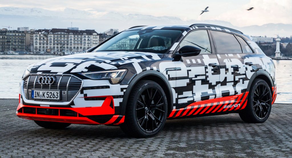 Audi E-Tron Pre-Production Audi Shows Off E-Tron Electric SUV In Near-Production Form