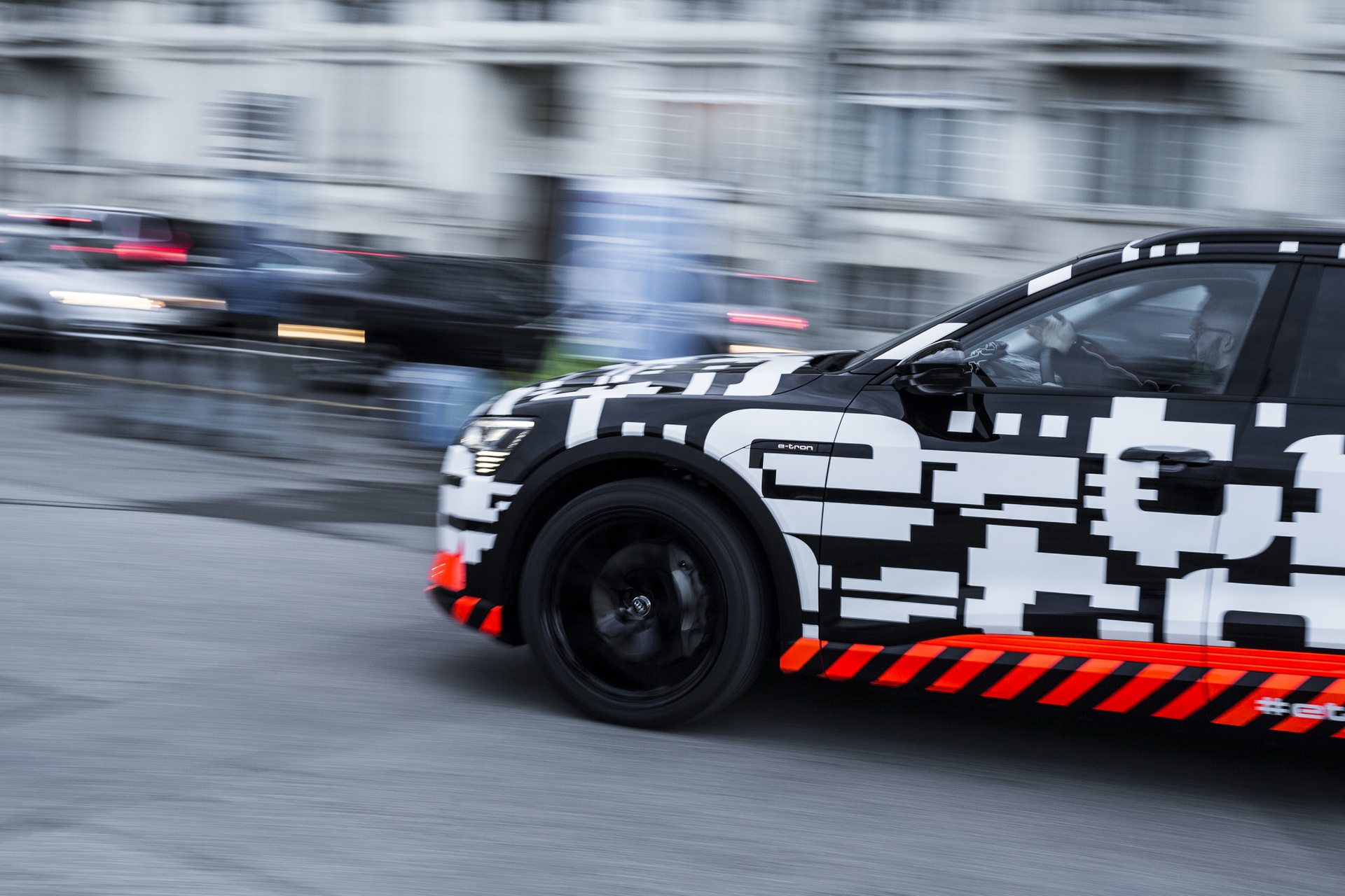 The Audi e-tron prototype in Geneva Audi’s Fully Electric E-tron To Feature Advanced Aero And The World’s First Virtual Door Mirrors