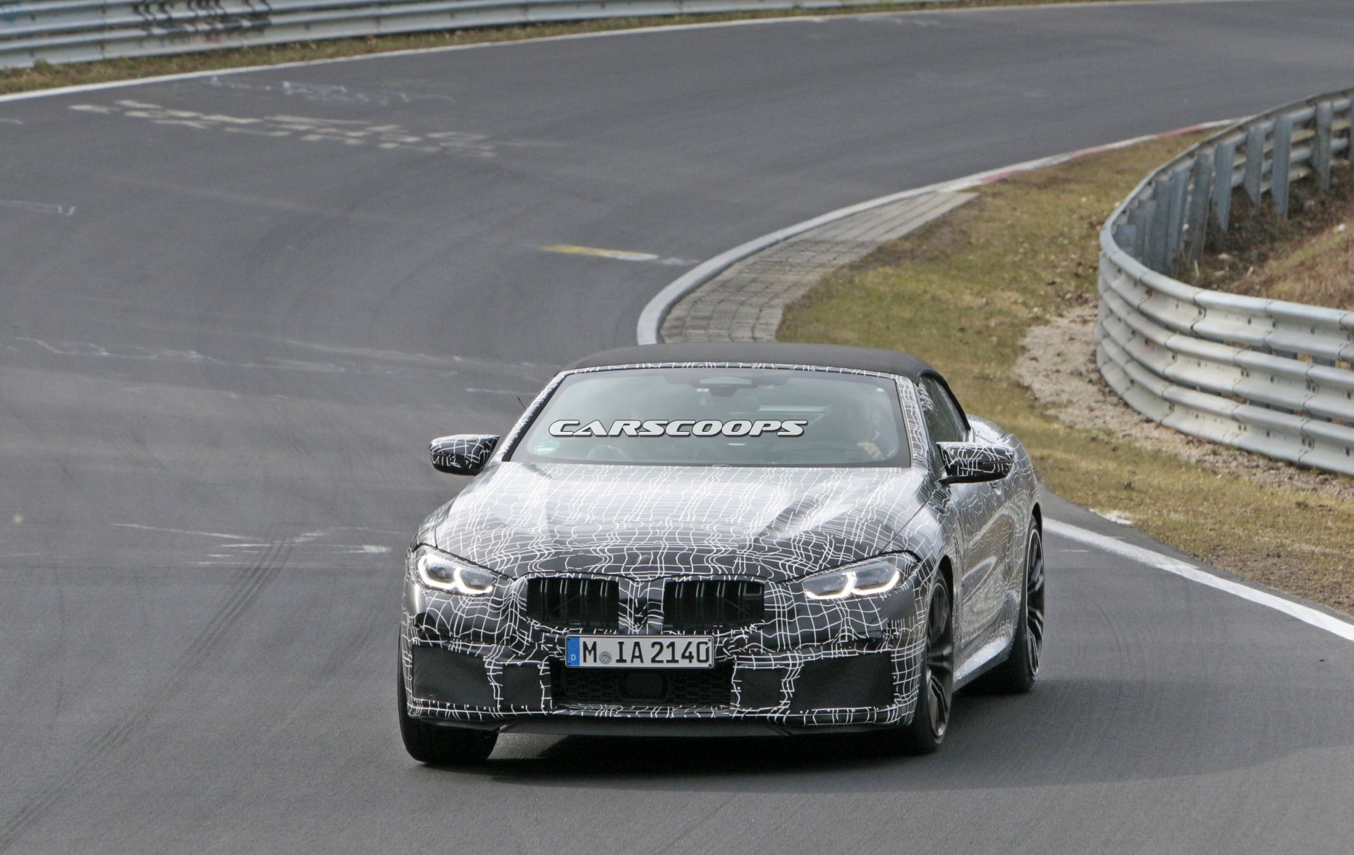 BMW-M8-Convertible-Spy-Shots-1 BMW Goes From The Hunted To The Hunter With M8 Convertible