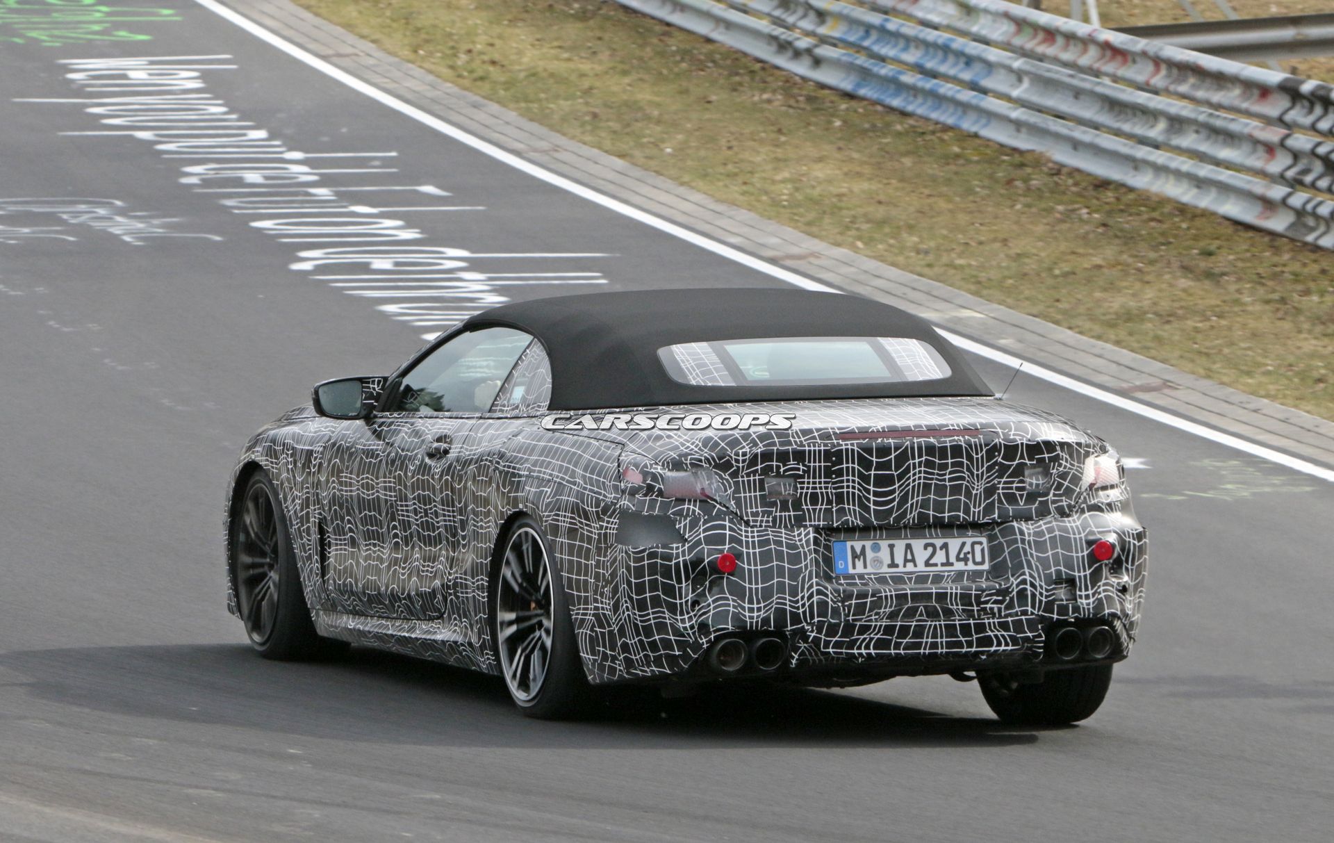 BMW-M8-Convertible-Spy-Shots-10 BMW Goes From The Hunted To The Hunter With M8 Convertible
