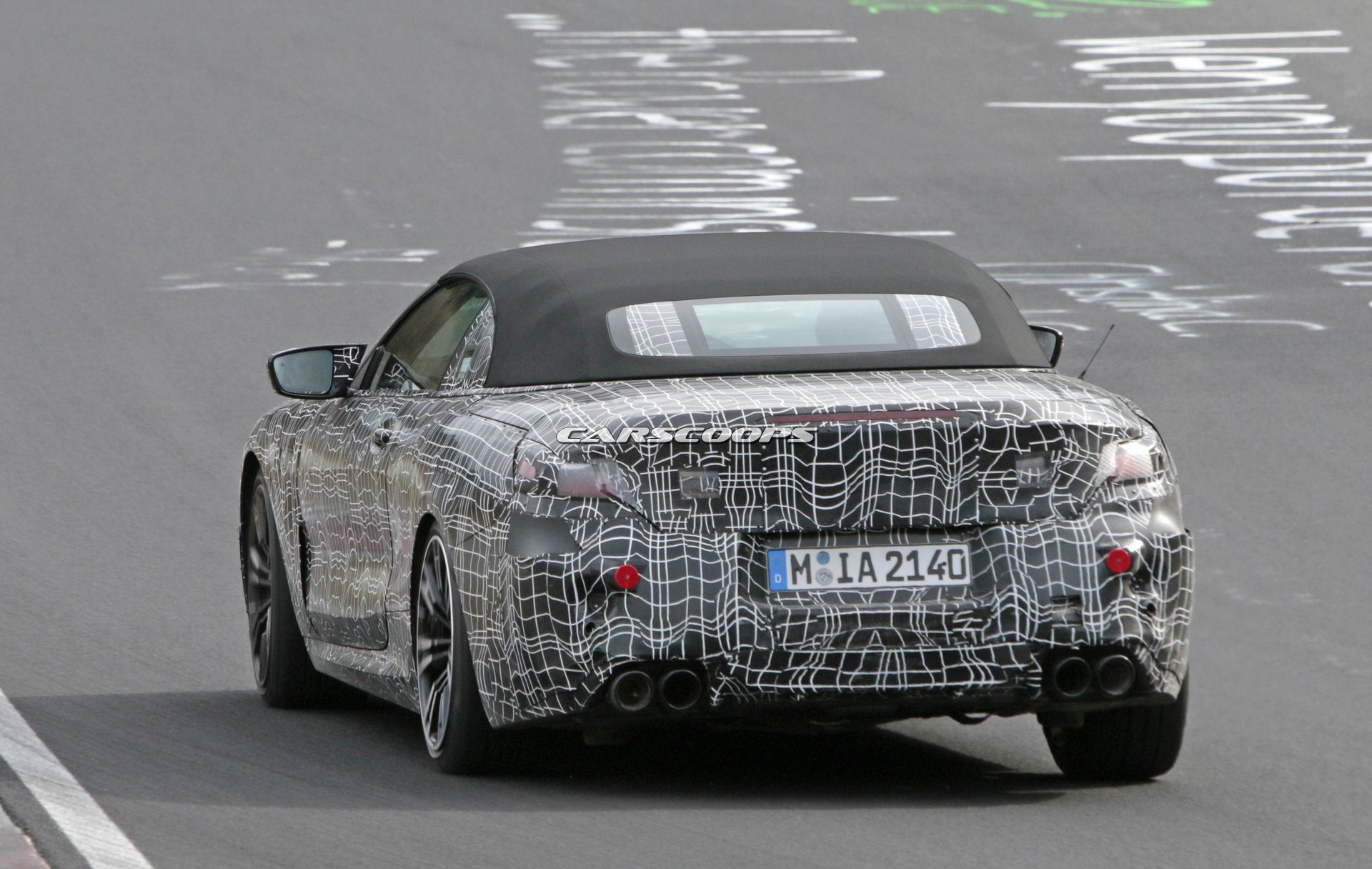 BMW-M8-Convertible-Spy-Shots-11 BMW Goes From The Hunted To The Hunter With M8 Convertible