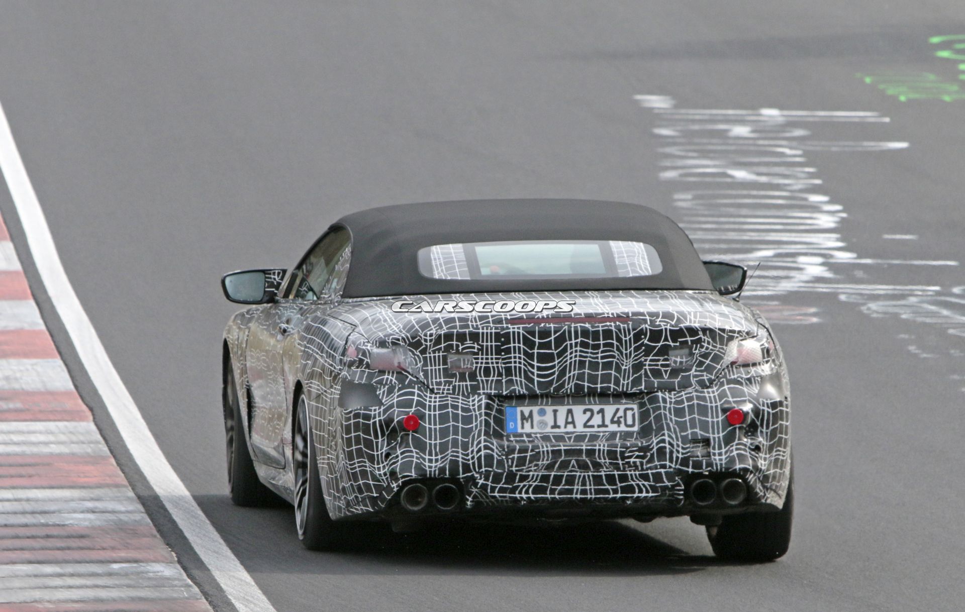 BMW-M8-Convertible-Spy-Shots-12 BMW Goes From The Hunted To The Hunter With M8 Convertible