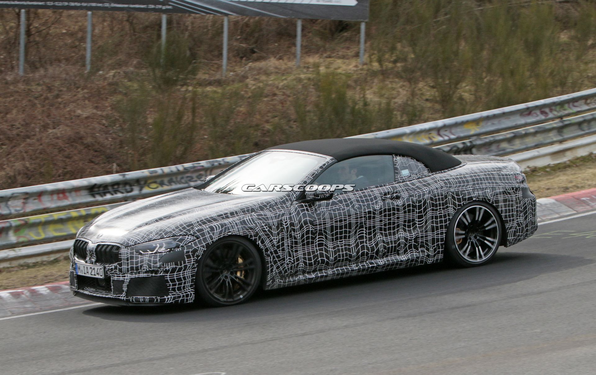 BMW-M8-Convertible-Spy-Shots-6 BMW Goes From The Hunted To The Hunter With M8 Convertible