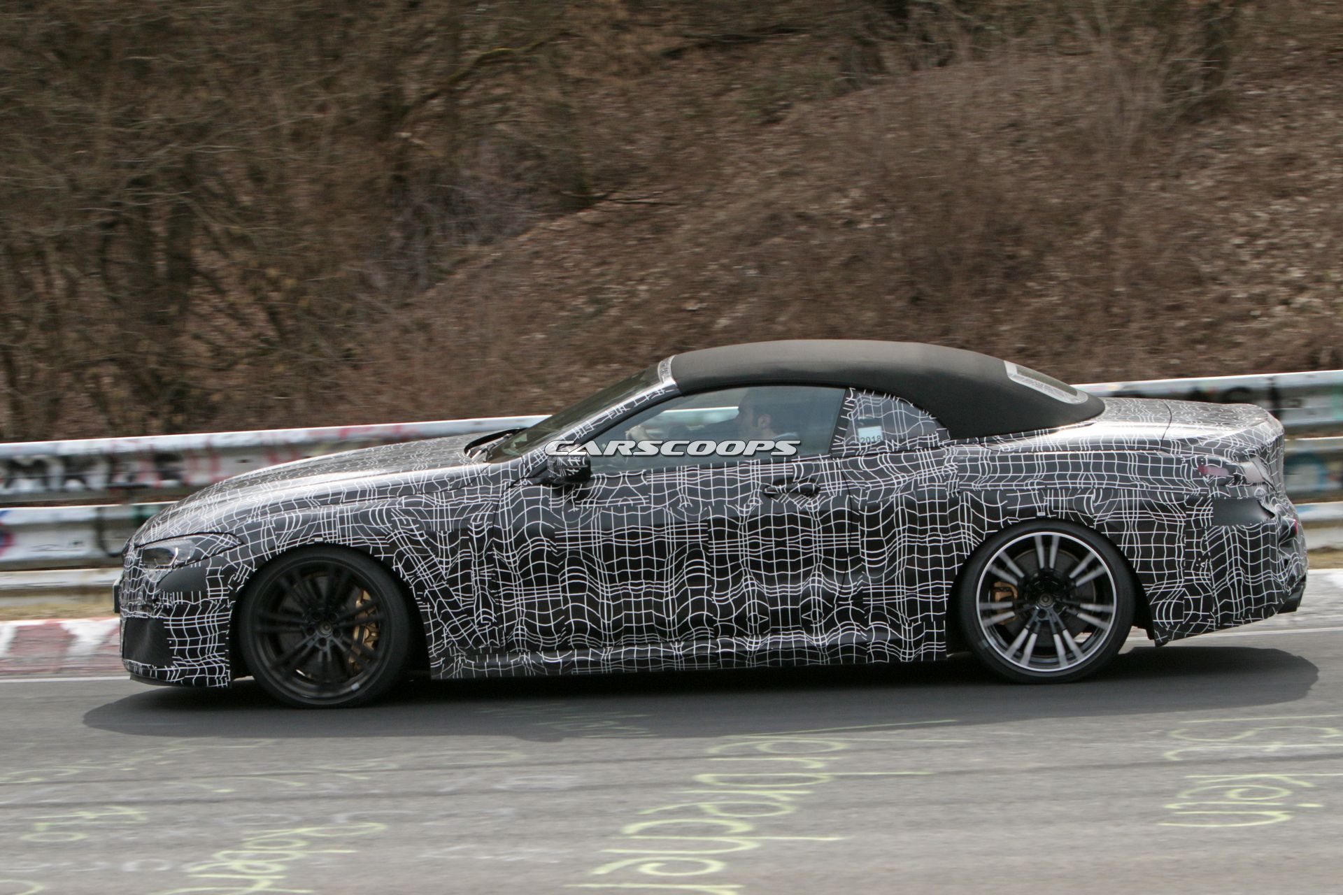BMW-M8-Convertible-Spy-Shots-7 BMW Goes From The Hunted To The Hunter With M8 Convertible