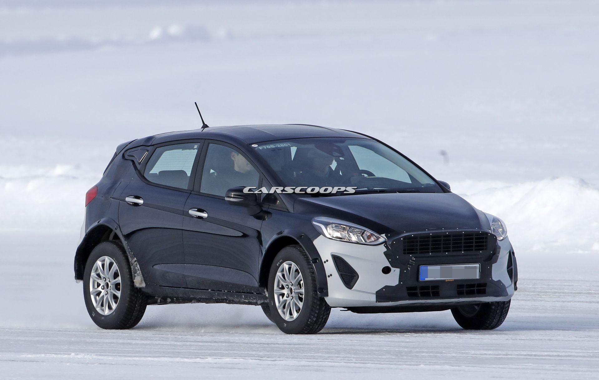 Ford-Baby-Bronco-Spy-Shots-4 This Jacked Up Fiesta Could Be A Test Mule For Ford’s ‘Baby’ Bronco SUV