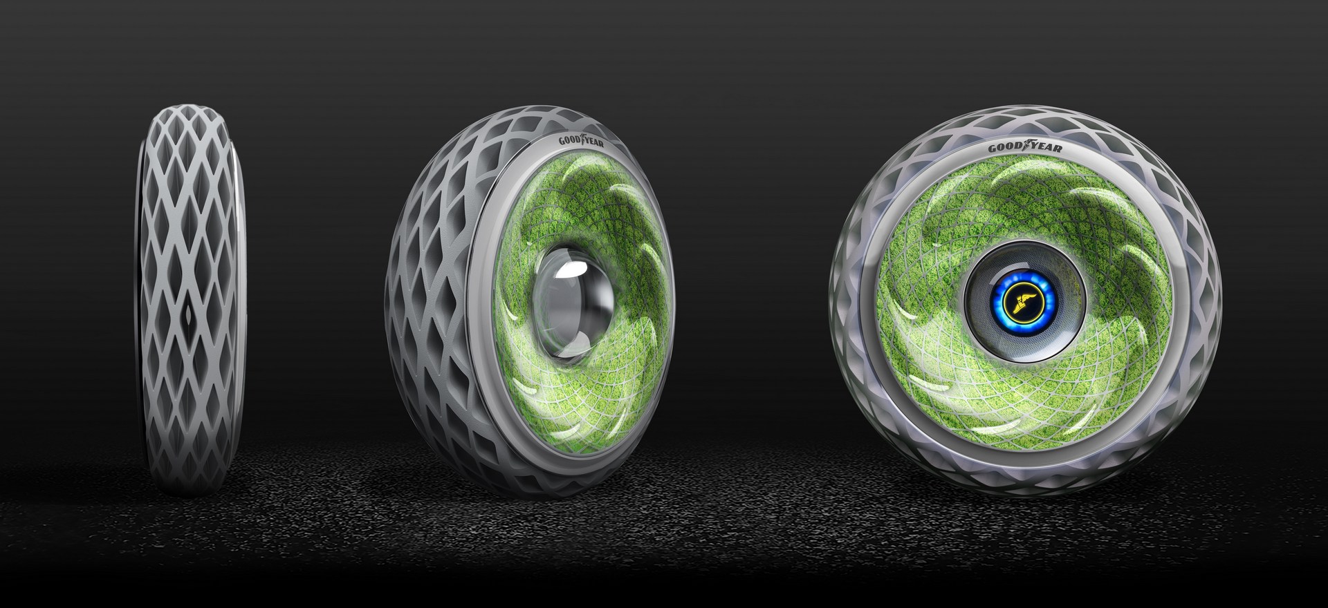 Goodyear-Tire-Concept-2 Goodyear’s Moss-Covered Oxygene Tire Concept Is Surprisingly High Tech
