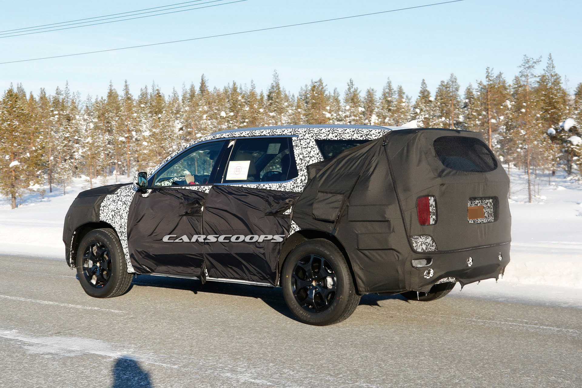 Hyundai-8seater-SUV-Scoop-06 Spied: New Hyundai 8-Seater Full-Size SUV Coming In 2019 With Hybrid Options