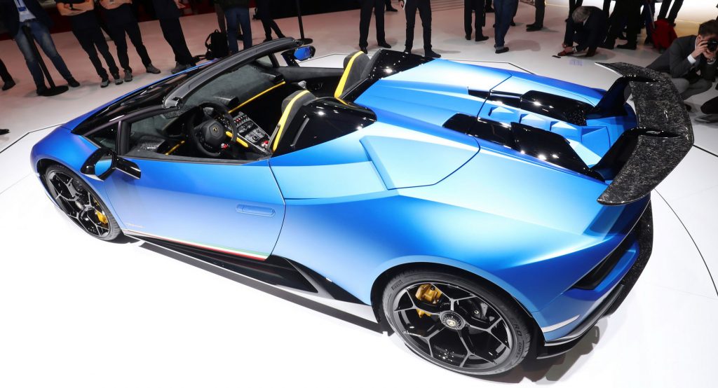  Lamborghini Huracan Performante Spyder Goes Topless In Geneva