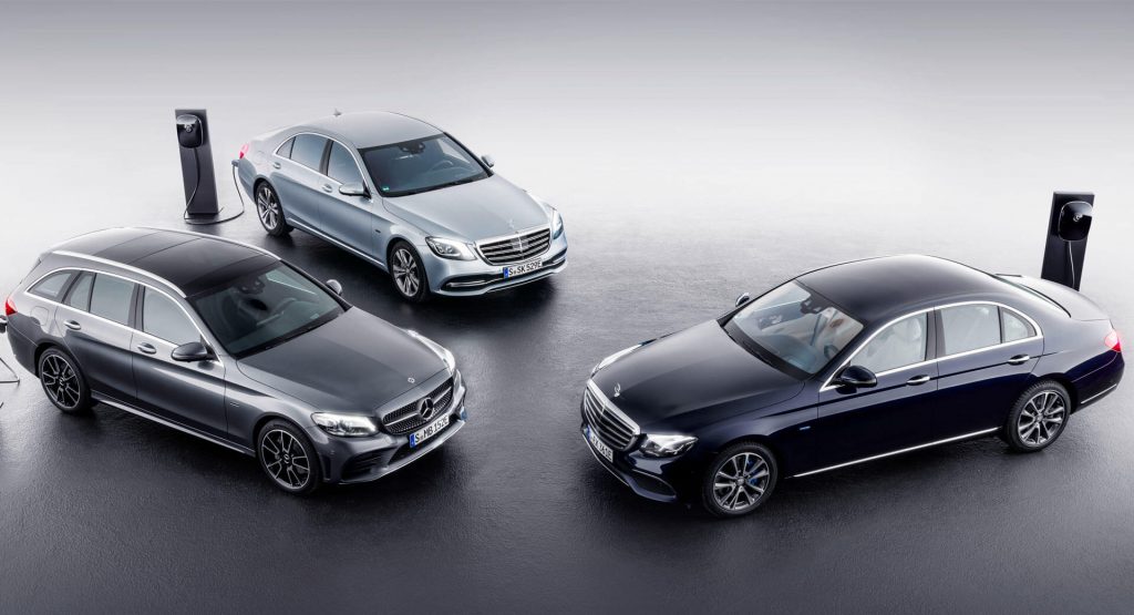 Mercedes C- & E-Class PHEV New Mercedes C- And E-Class Plug-In Hybrids Revealed With Diesel Engine