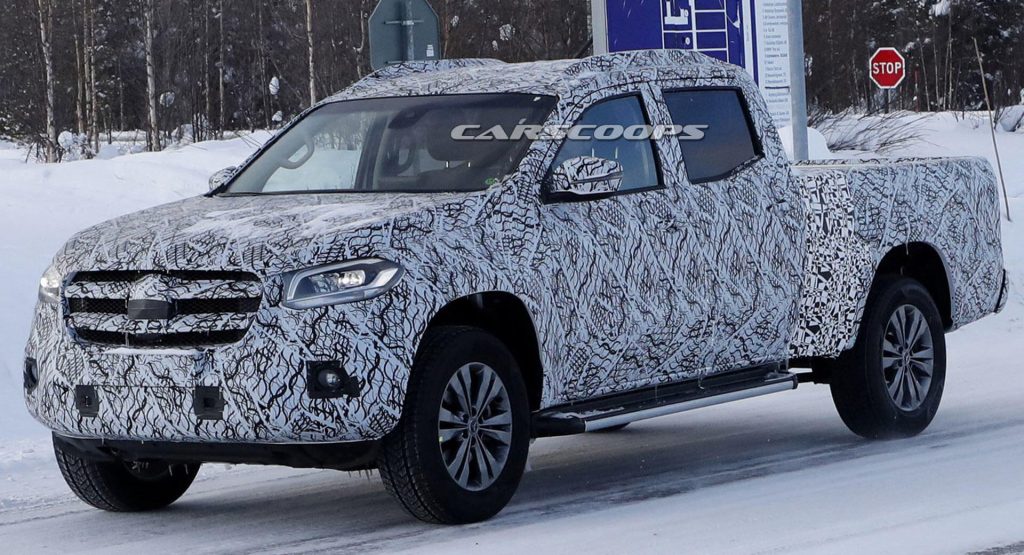 Mercedes X-Class Spied With A Longer Rear Bed