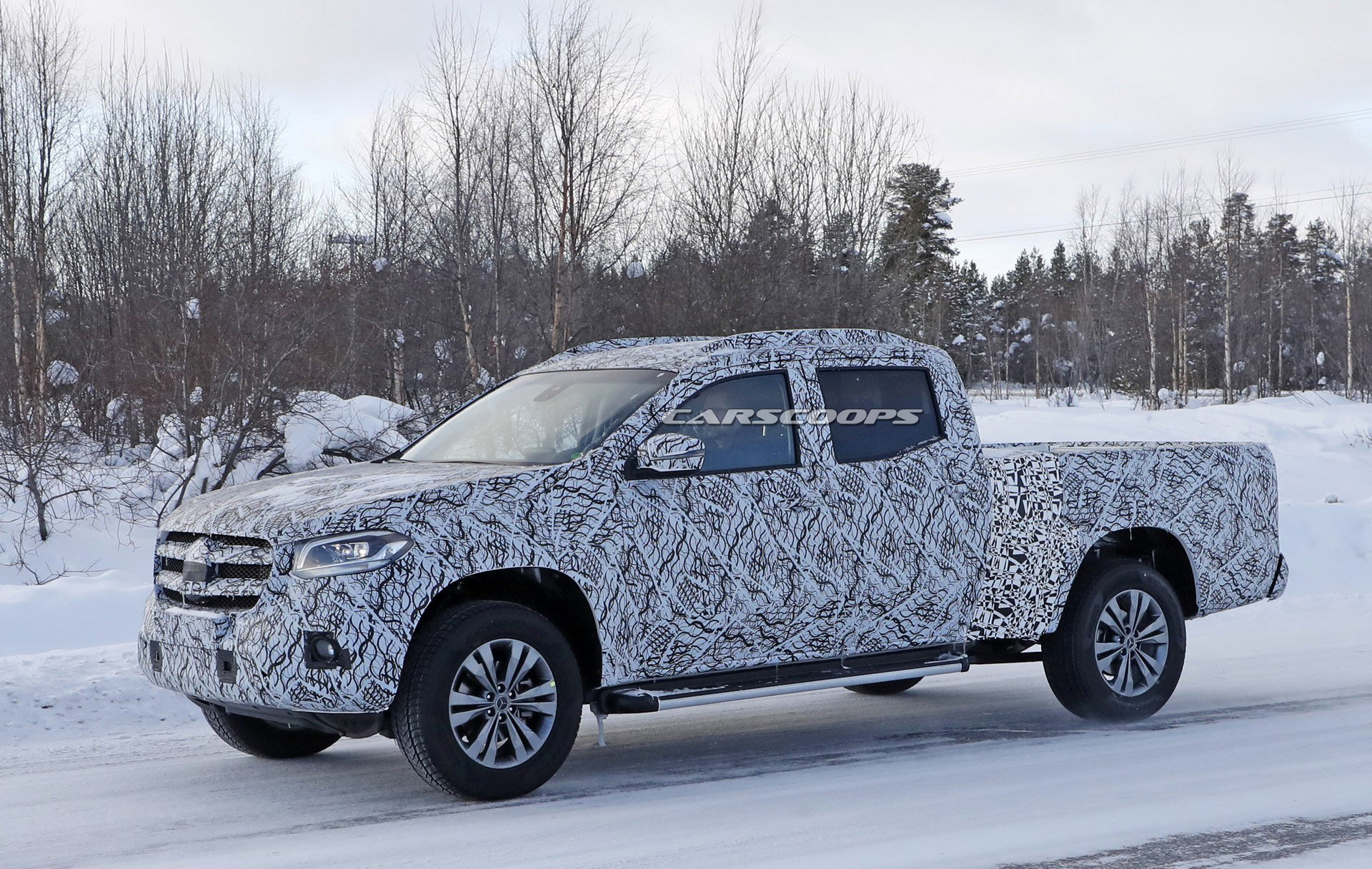 Mercedes-X-Class-5 Mercedes X-Class Spied With A Longer Rear Bed