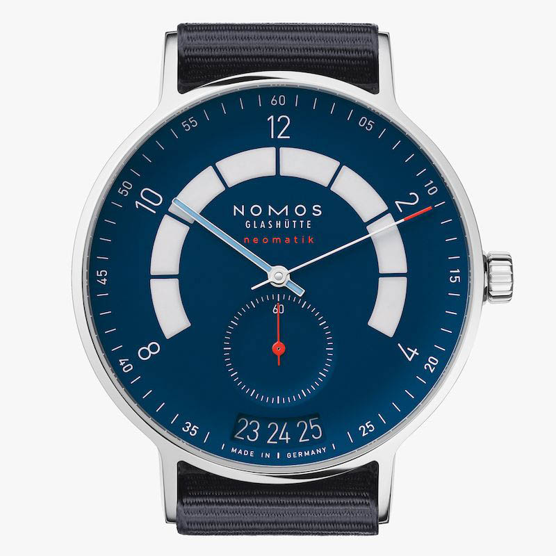 Nomos-1302-autobahn-neomatik-41-datum-nachtblau-2d-front-masked Nomos Autobahn Is A More Understated Take On The Driver’s Watch