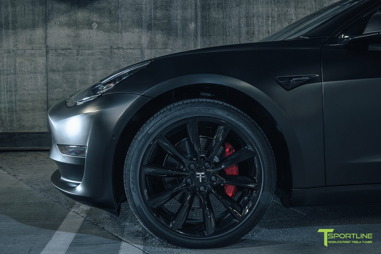 T-Sportsline-Tesla-Model-3-6 T Sportsline Makes An All-Black Tesla Model 3 And It Looks Great