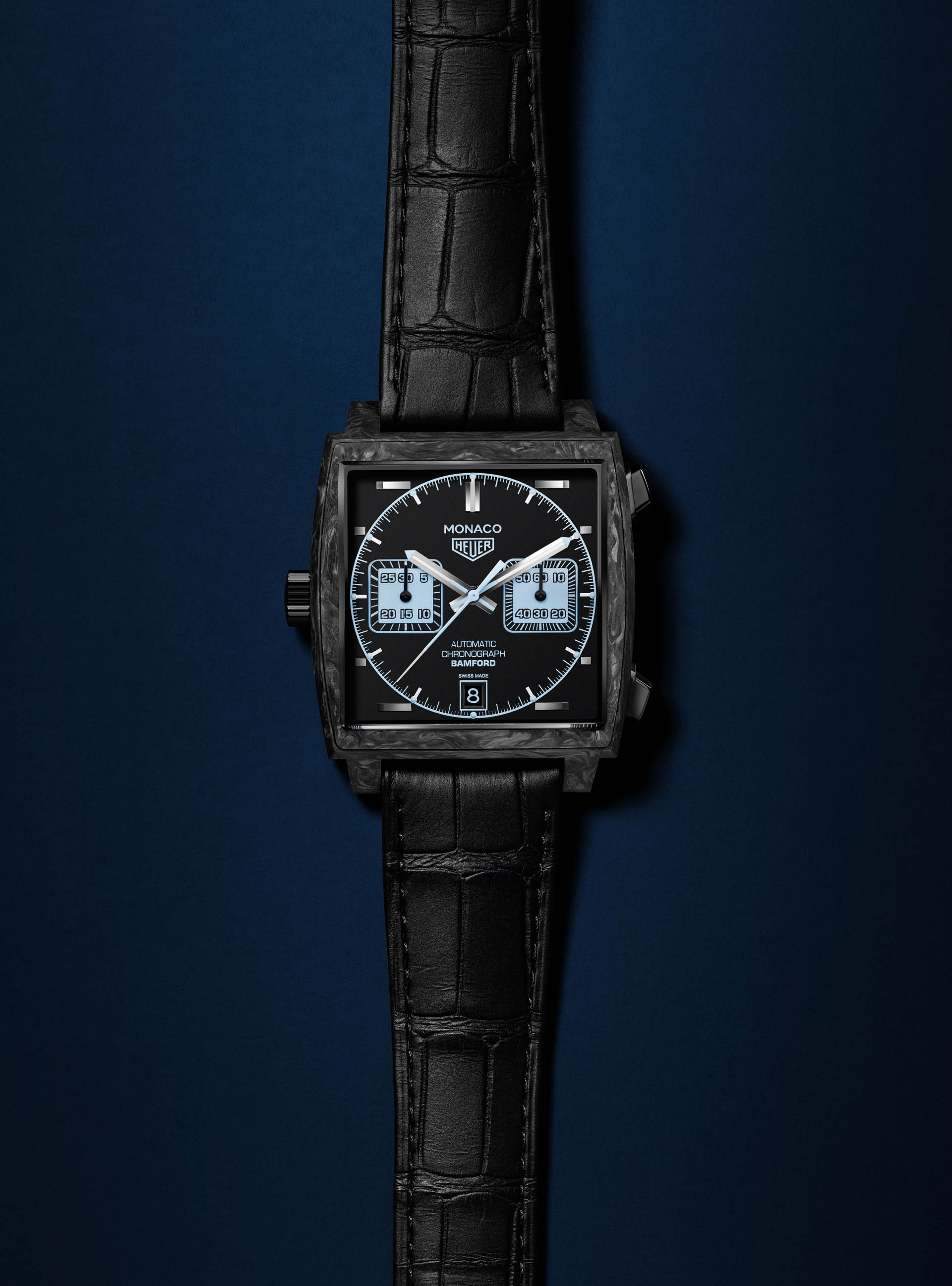 TAGHeuer_Monaco Bamford_CAW2190 Forged Carbon Fiber Brings The Heuer Monaco Into Supercar/F1 Territory