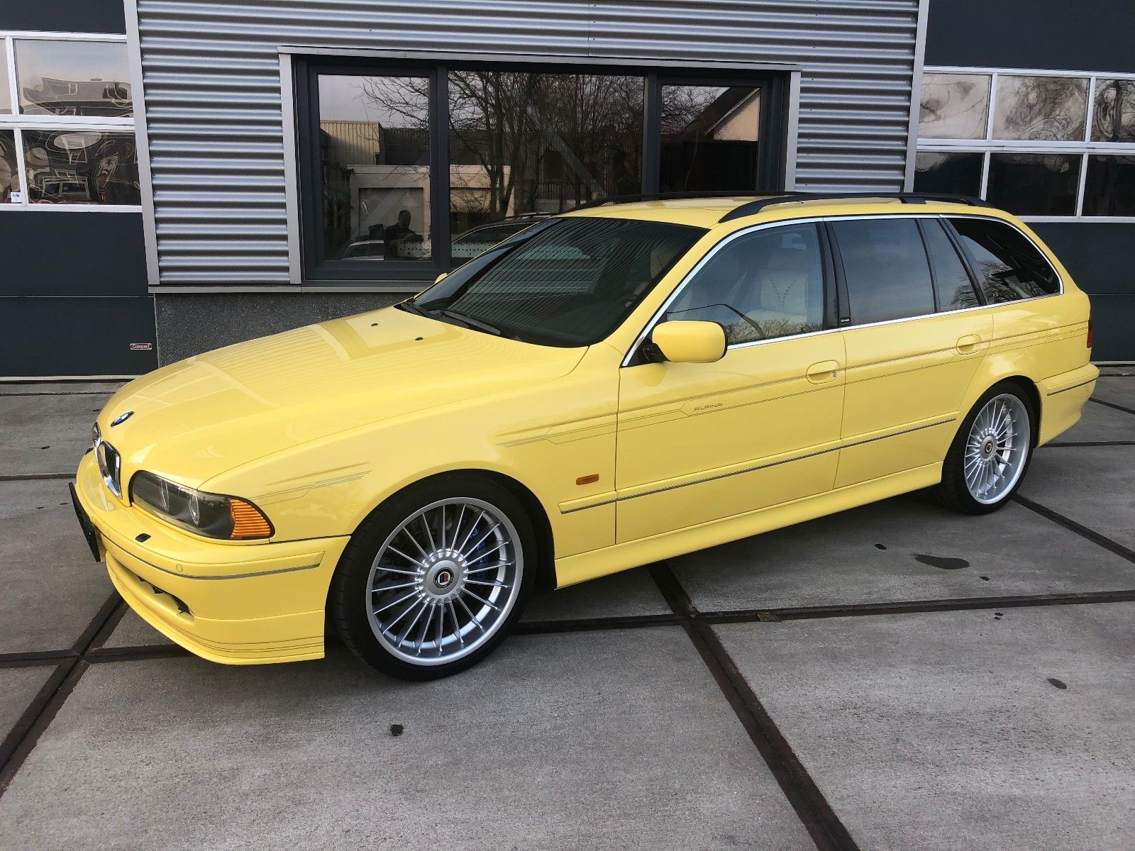 alpina-b10-v8s-touring-yellow-ebay-2 2003 Alpina B10 V8S Touring Is Your Dakar Yellow Unicorn