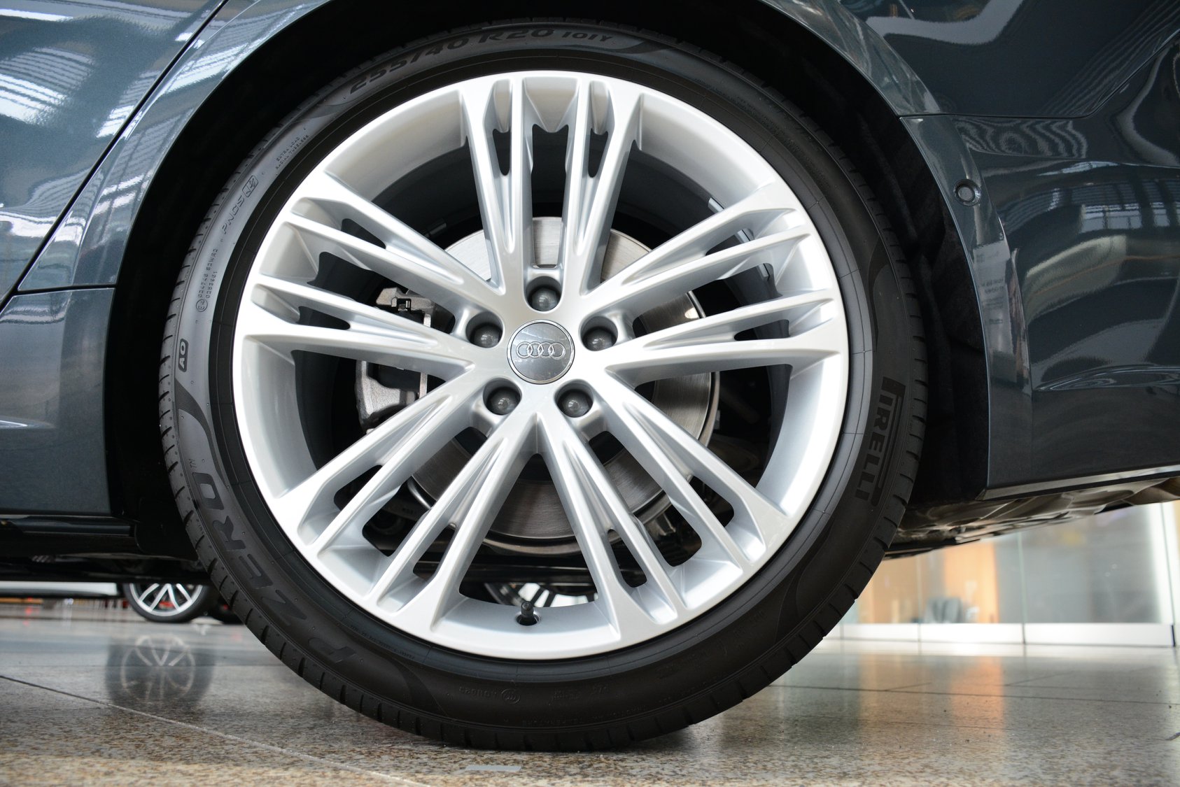 audi-a7-triton-blue-ingostadt-6 Triton Blue Metallic 2019 Audi A7 Sportback On Display In Ingolstadt