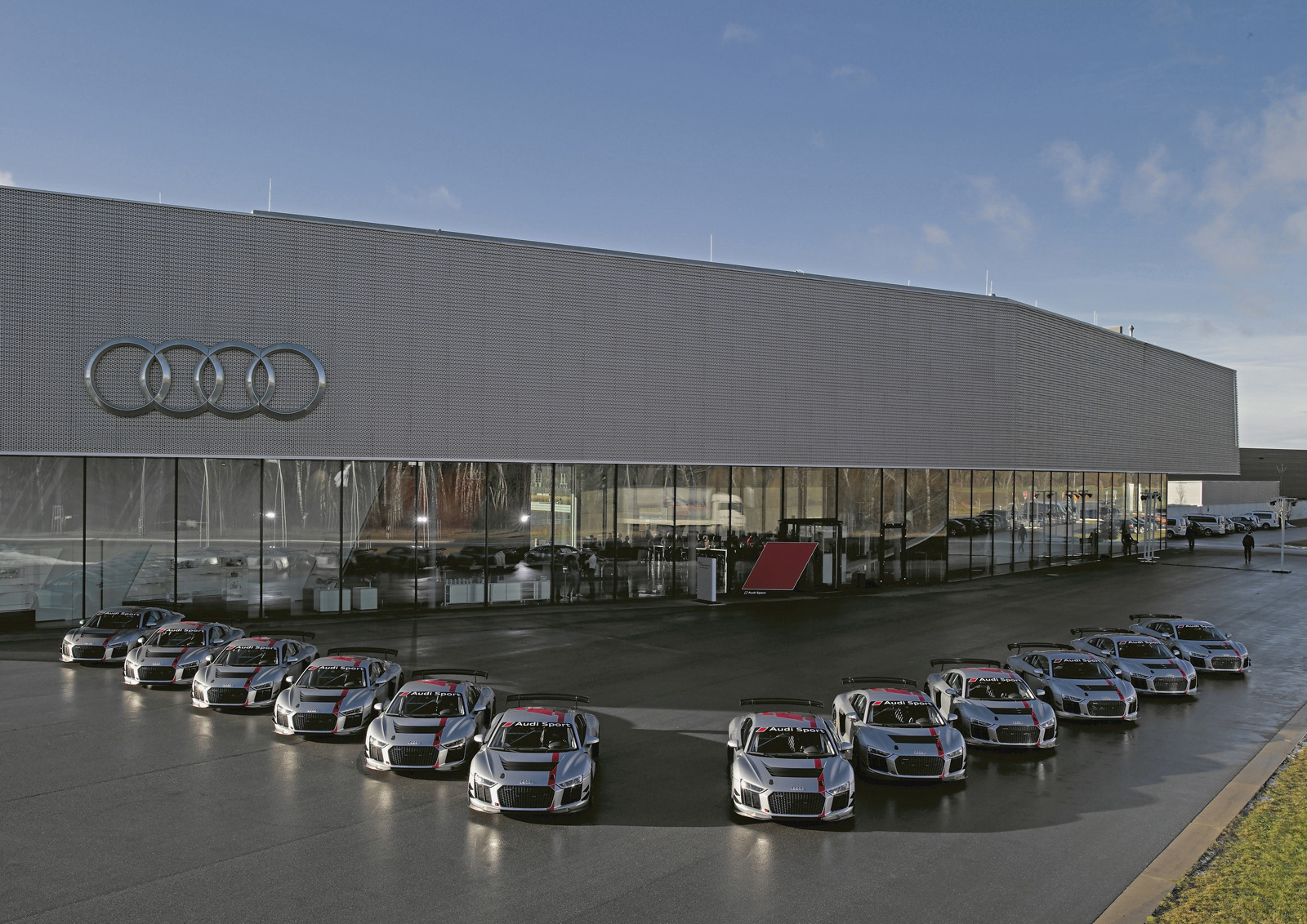 Delivery of Audi R8 LMS GT4 Audi Sport Is Producing The R8 LMS GT4 At Racecar Speeds