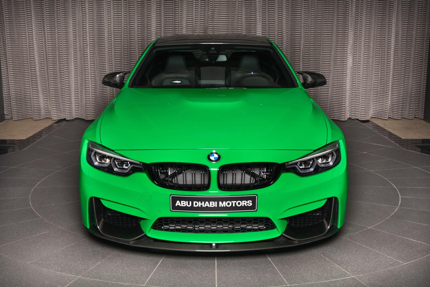 bmw-abu-dhabi-m4-signal-green-1 BMW M4 Coupe With M Performance Kit In Signal Green Looks Radioactive