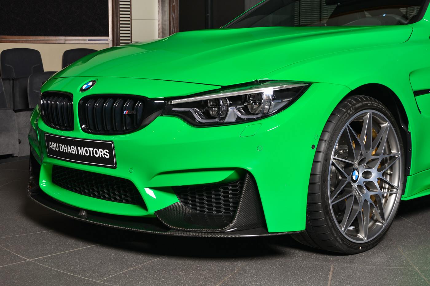 bmw-abu-dhabi-m4-signal-green-2 BMW M4 Coupe With M Performance Kit In Signal Green Looks Radioactive