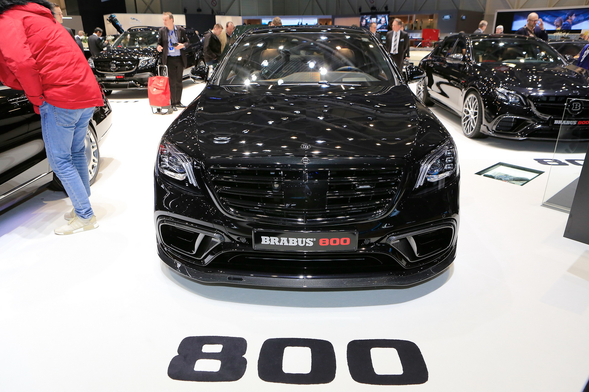 brabus-geneva-2018-livepics-14 Brabus Brought Their Absolute Maddest All-Black Saloons To Geneva