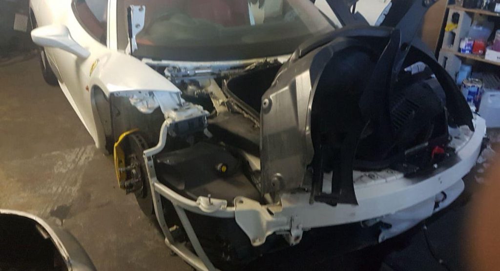 Thats Not Nice Ferrari 458 Italia Stolen And Stripped For
