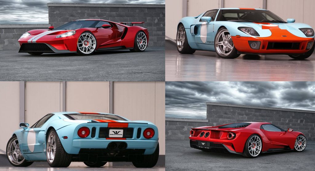  Ford GTs Old And New Try On Wheelsandmore’s Carbon Fiber Rims