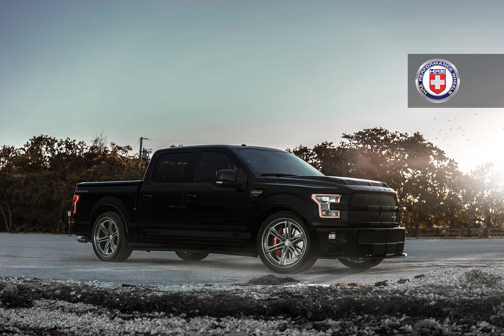 ford-shelby-f150-hre-wheels-1 Shelby F-150 Super Snake Complements Sinister Looks With Brushed Titanium Rims