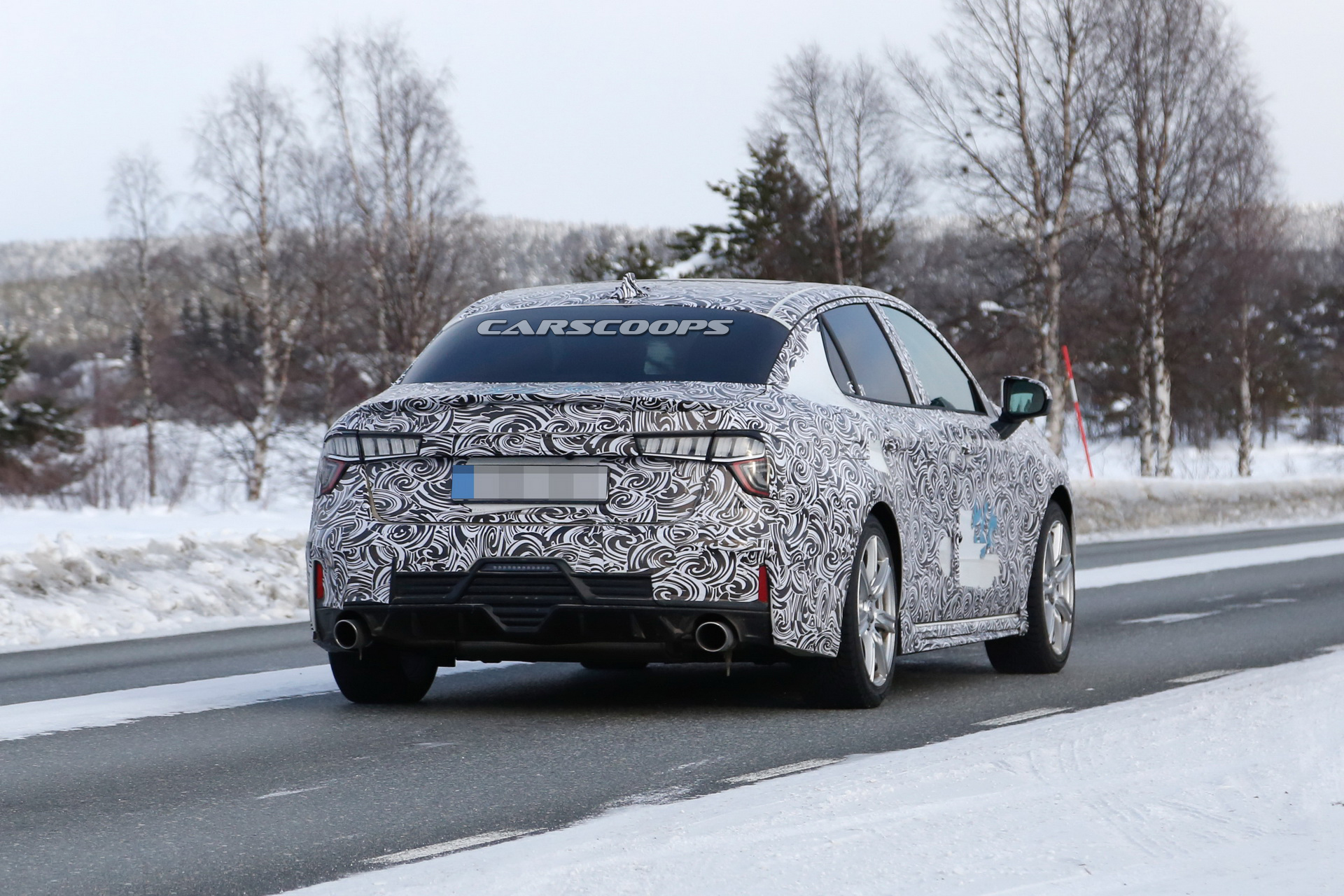 lynk-co-03-sedan-spied-winter-testing-11 Lynk & Co 03 Sedan Starts Showing Some Skin, Rear End Looking Sporty
